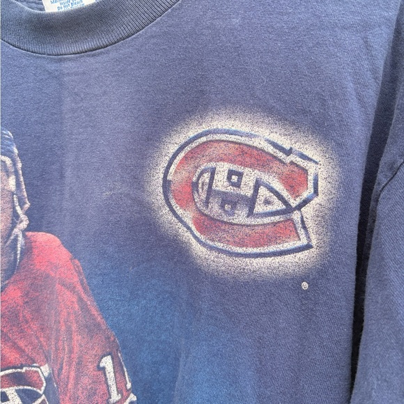 Vintage Montreal Canadiens Saku Koivu 11 SALEM single stich shirt large USA NHL - Picture 3 of 8